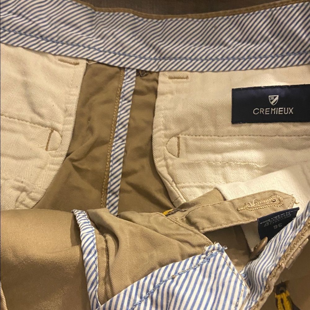 Men's Daniel cremieux Tan Shorts with Embroidered puppy dog design size 36 - Picture 4 of 6